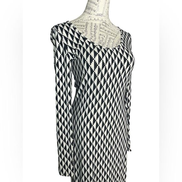 Tart Maxi Dress Long Sleeves Geometric Print M - Picture 6 of 7